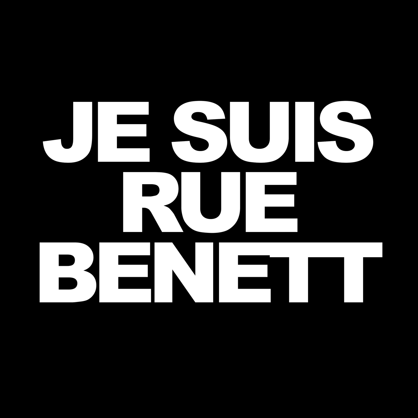 JE SUIS RUE BENETT - T-SHIRT
